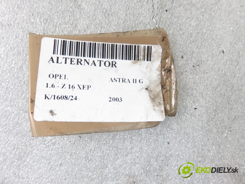 OPEL ASTRA G Кabriolet (F67) CABRIO 2003 76,00 1.6 103 - Z 16 XEP 1598,00 Alternátor 24447429 ; 0124425005 (Alternátory)