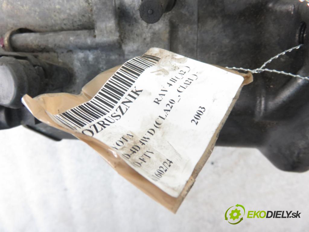 TOYOTA RAV 4 II (_A2_) SUV 2003 85,00 2.0 D-4D 4WD 116 - 1CD-FTV 1995,00 Štartér 2810064430 ; 2280009221 (Štartéry)