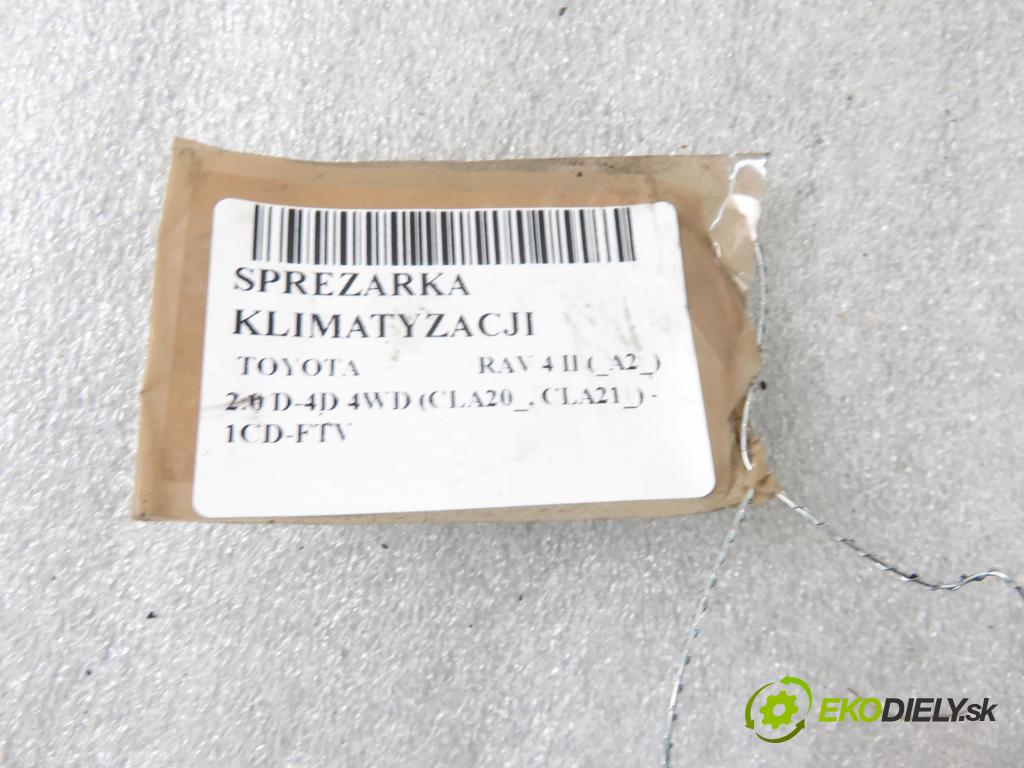 TOYOTA RAV 4 II (_A2_) SUV 2003 85,00 2.0 D-4D 4WD 116 - 1CD-FTV 1995,00 KOMPRESOR: klimatizace 4472204302 (Kompresory)