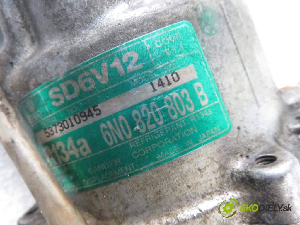 VW POLO (6N2) HB 2000 55,00 1.4 16V - AHW 1390,00 KOMPRESOR: klimatizácie 6N0820803B (Kompresory klimatizácie)