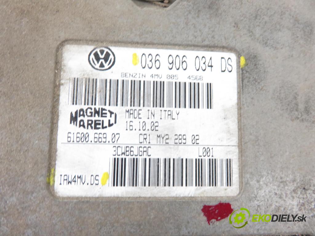 SEAT TOLEDO II (1M2) SEDAN 2003 77,00 1.6 16V - BCB 1598,00 Riadiaca jednotka Motor 036906034DS ; IAW4MVDS