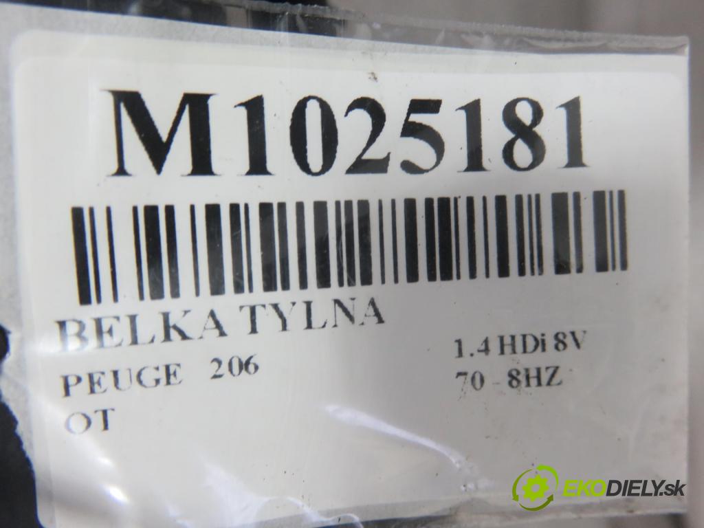 PEUGEOT 206 liftback (2A/C) HB 2002 50,00 1.4 HDi 8V 70 - 8HZ 1398,00 výztuha zadní část