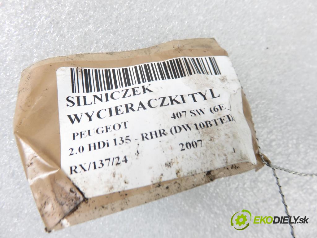 PEUGEOT 407 SW (6E_) KOMBI 2007 100,00 2.0 HDi 135 - RHR 1997,00 motorek stěrače ZADNÍ: 9646500880
