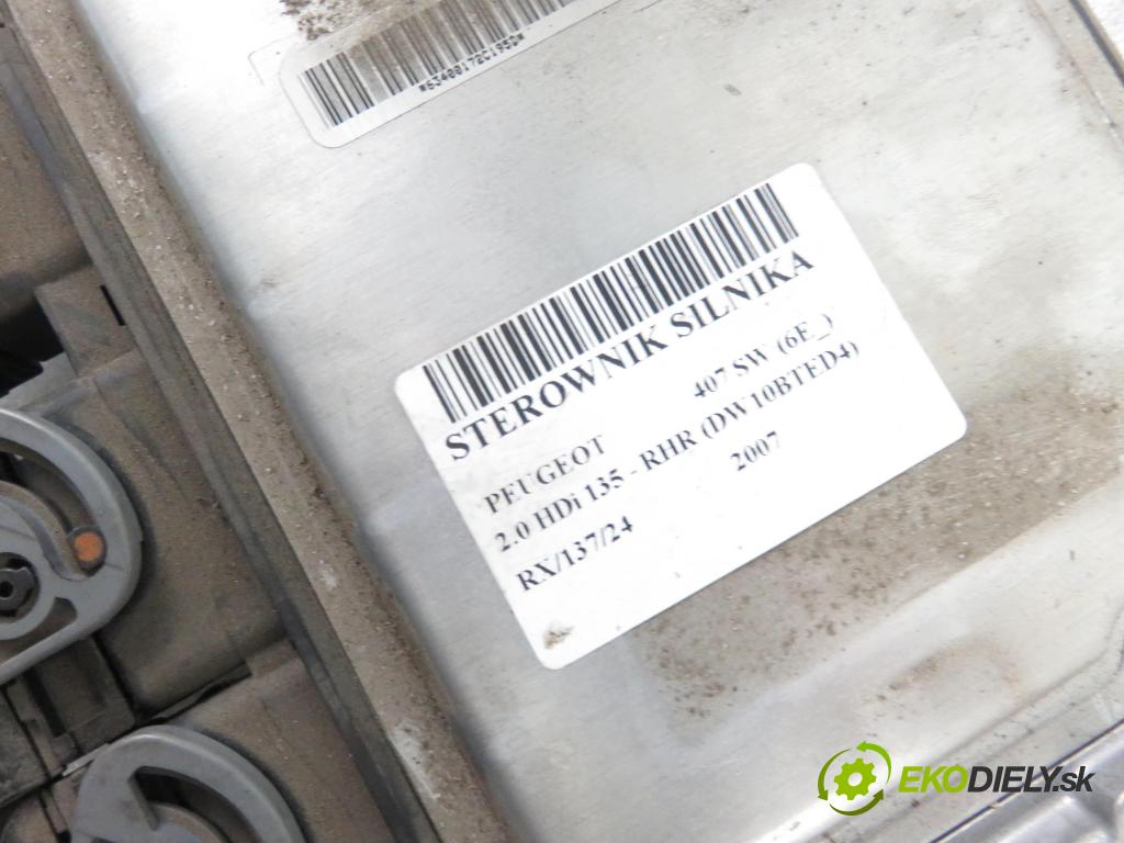 PEUGEOT 407 SW (6E_) KOMBI 2007 100,00 2.0 HDi 135 - RHR 1997,00 řídící jednotka motora 9663611480 ; 9663548180