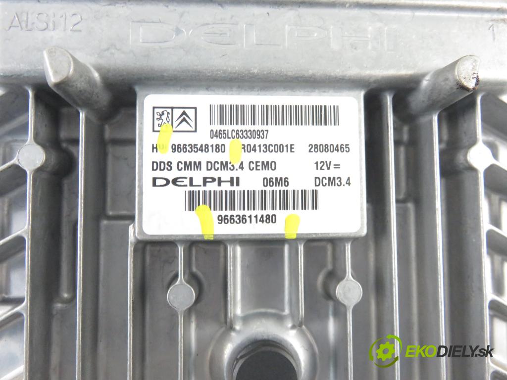 PEUGEOT 407 SW (6E_) KOMBI 2007 100,00 2.0 HDi 135 - RHR 1997,00 řídící jednotka motora 9663611480 ; 9663548180