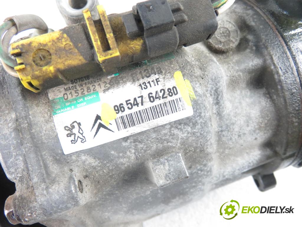 PEUGEOT 407 SW (6E_) KOMBI 2007 100,00 2.0 HDi 135 - RHR 1997,00 KOMPRESOR: klimatizace 9654764280 (Kompresory)