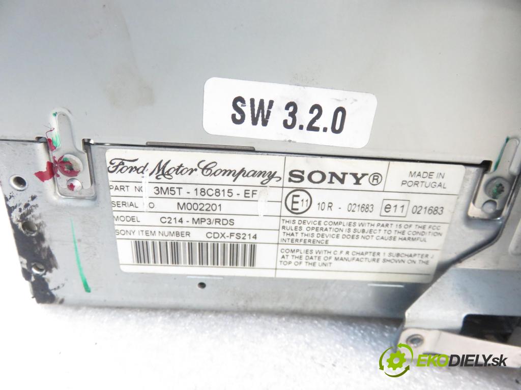 FORD FOCUS C-MAX (DM2) MINIVAN 2003 88,00 1.8 - CSDA 1798,00 RADIO CD 3M5T18C815EF