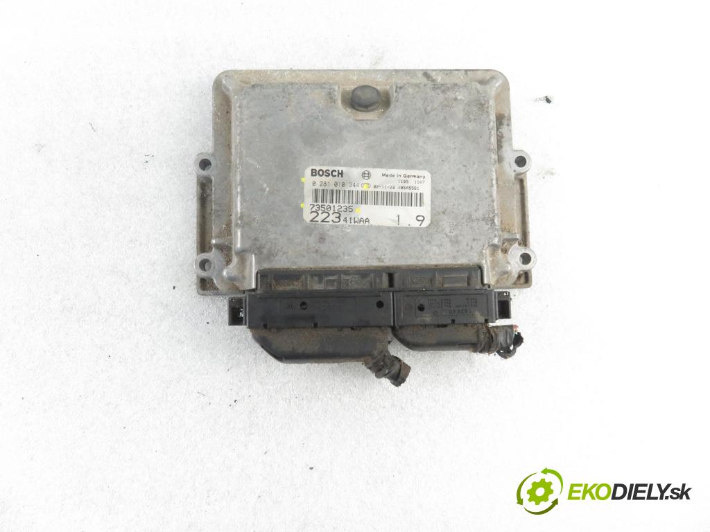 FIAT DOBLO Cargo (223_) FURGON 2001 74,00 1.9 JTD 100 - 182 B9.000 1910,00 řídící jednotka motora 0281010344 ; 73501235