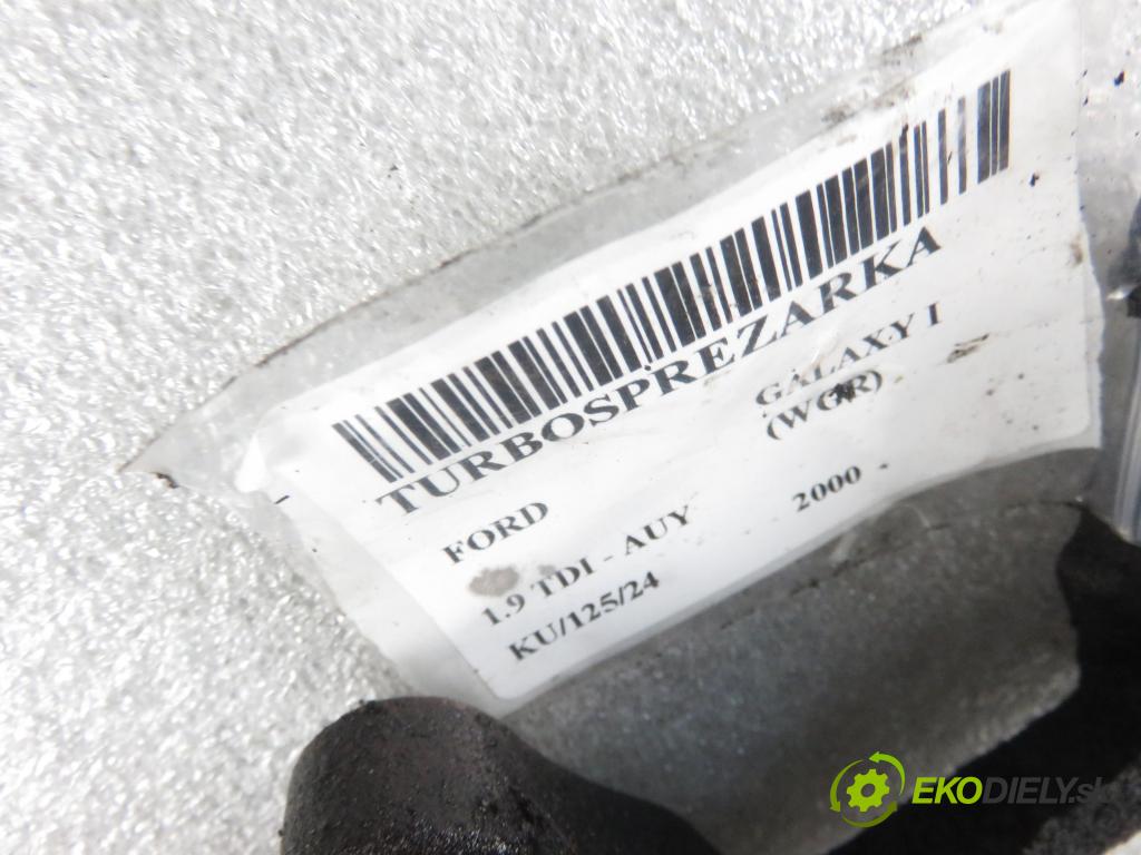 FORD GALAXY (WGR) MINIVAN 2000 85,00 1.9 TDI PD 115 - AUY 1896,00 RYCHLONABÍJEČKA: 038253019D (Turbodúchadla (kompletní))