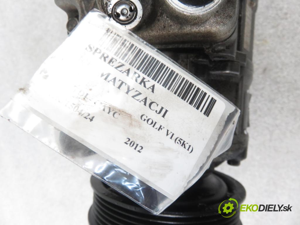 VW GOLF VI (5K1) HB 2012 77,00 1.6 TDI - CAYC 1598,00 KOMPRESOR: klimatizácie 5N0820803F (Kompresory klimatizácie)