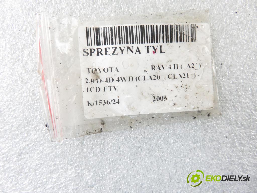 TOYOTA RAV 4 II (_A2_) SUV 2003 85,00 2.0 D-4D 4WD 116 - 1CD-FTV 1995,00 Pružina zadné