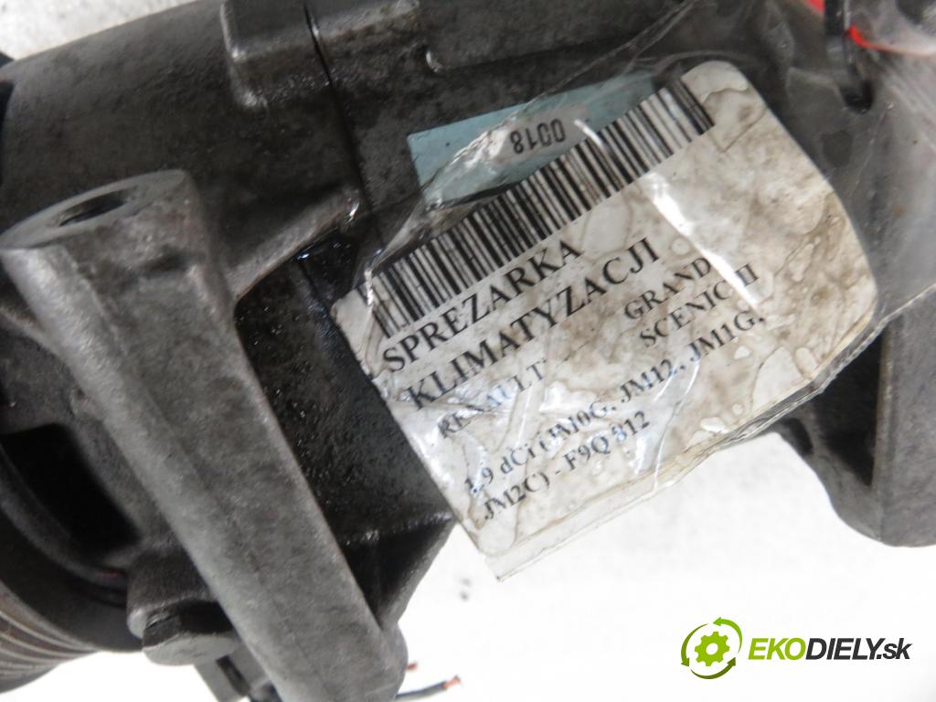 RENAULT GRAND SCENIC II (JM0/1_) MINIVAN 2005 88,00 1.9 dCi 120 - F9Q 812 1870,00 KOMPRESOR: klimatizácie 8200309193 (Kompresory klimatizácie)