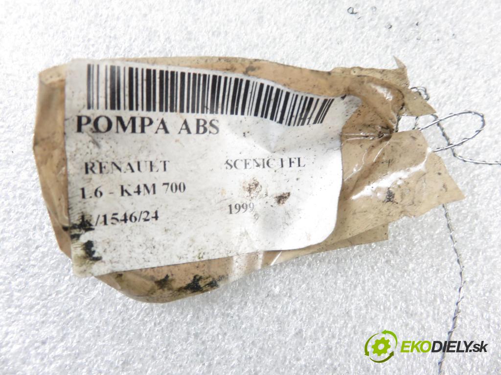 RENAULT SCENIC I (JA0/1_) MINIVAN 1999 79,00 1.6 16V 107 - K4M 700 1598,00 Pumpa ABS 0273004395 ; 7700432643 ; 0265216732 (Pumpy ABS)