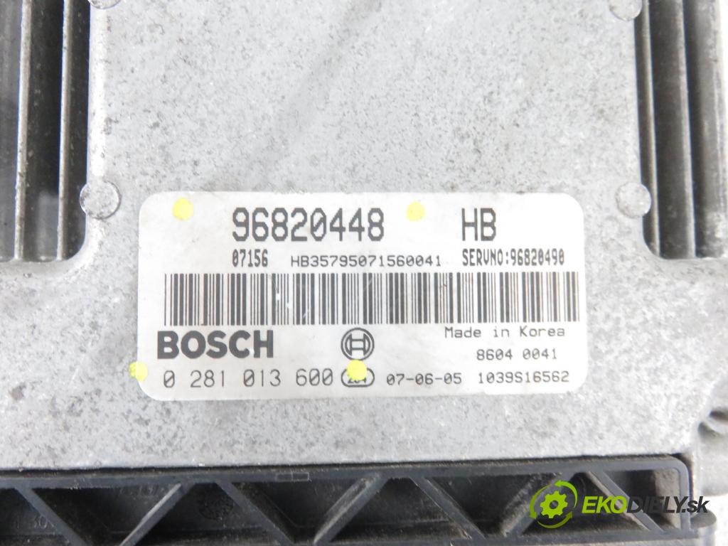 CHEVROLET LACETTI (J200) KOMBI 2007 89,00 2.0 TCDi 16V 121 - Z 20 DM 1991,00 Riadiaca jednotka Motor 0281013600 ; 96820448