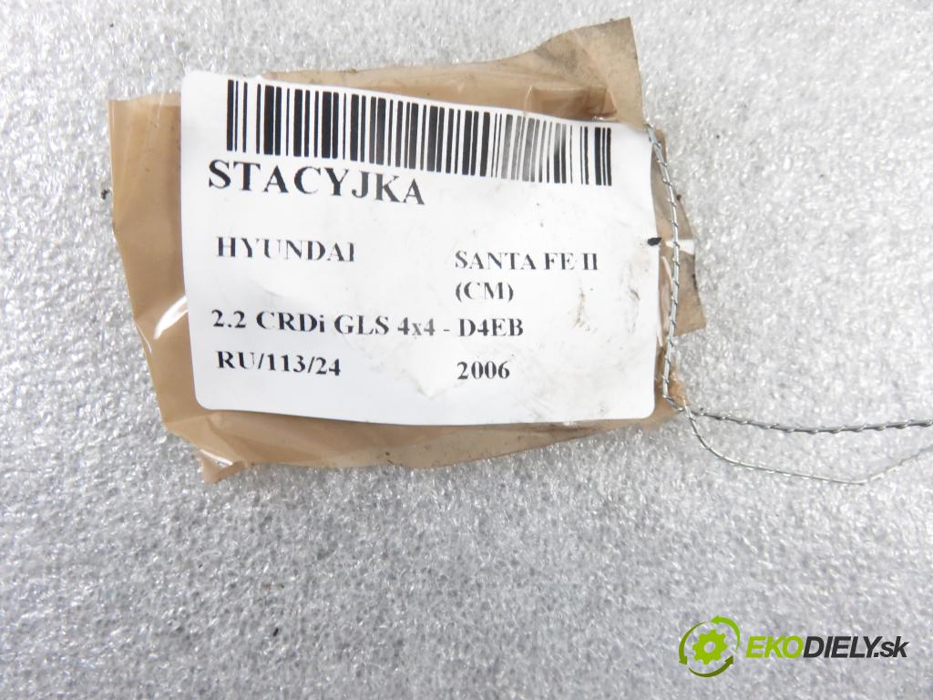 HYUNDAI SANTA FÉ II (CM) SUV 2006 110,00 2.2 CRDi GLS 4x4 150 - D4EB 2188,00 spinačka  (Spínacie skrinky a kľúče)