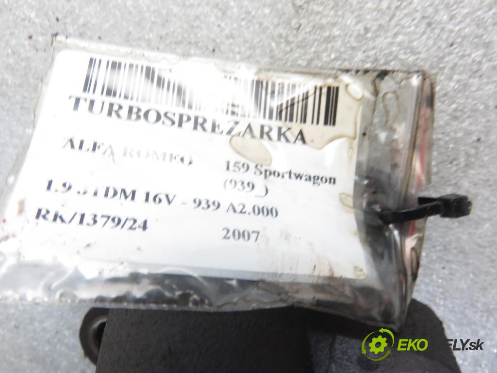 ALFA ROMEO 159 Sportwagon (939_) KOMBI 2007 110,00 1.9 JTDM 16V - 939 A2.000 1910,00 RYCHLONABÍJEČKA: 55211064 (Turbodúchadla (kompletní))