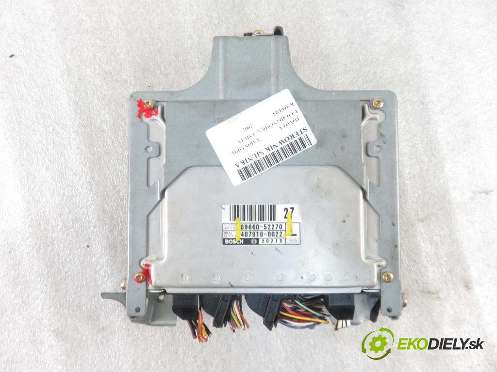 TOYOTA YARIS (_P1_) HB 2002 55,00 1.4 D-4D (NLP10_) - 1ND-TV 1364,00 Riadiaca jednotka Motor 8966052270 ; 4079180022 ; 0281010563