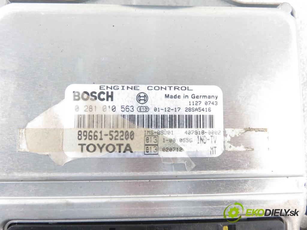 TOYOTA YARIS (_P1_) HB 2002 55,00 1.4 D-4D (NLP10_) - 1ND-TV 1364,00 Riadiaca jednotka Motor 8966052270 ; 4079180022 ; 0281010563