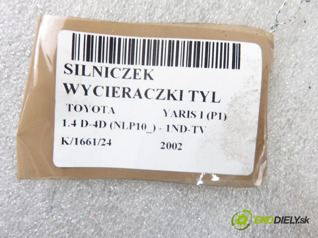 TOYOTA YARIS (_P1_) HB 2002 55,00 1.4 D-4D (NLP10_) - 1ND-TV 1364,00 motorek stěrače ZADNÍ: 8513052010 ; 1592004054