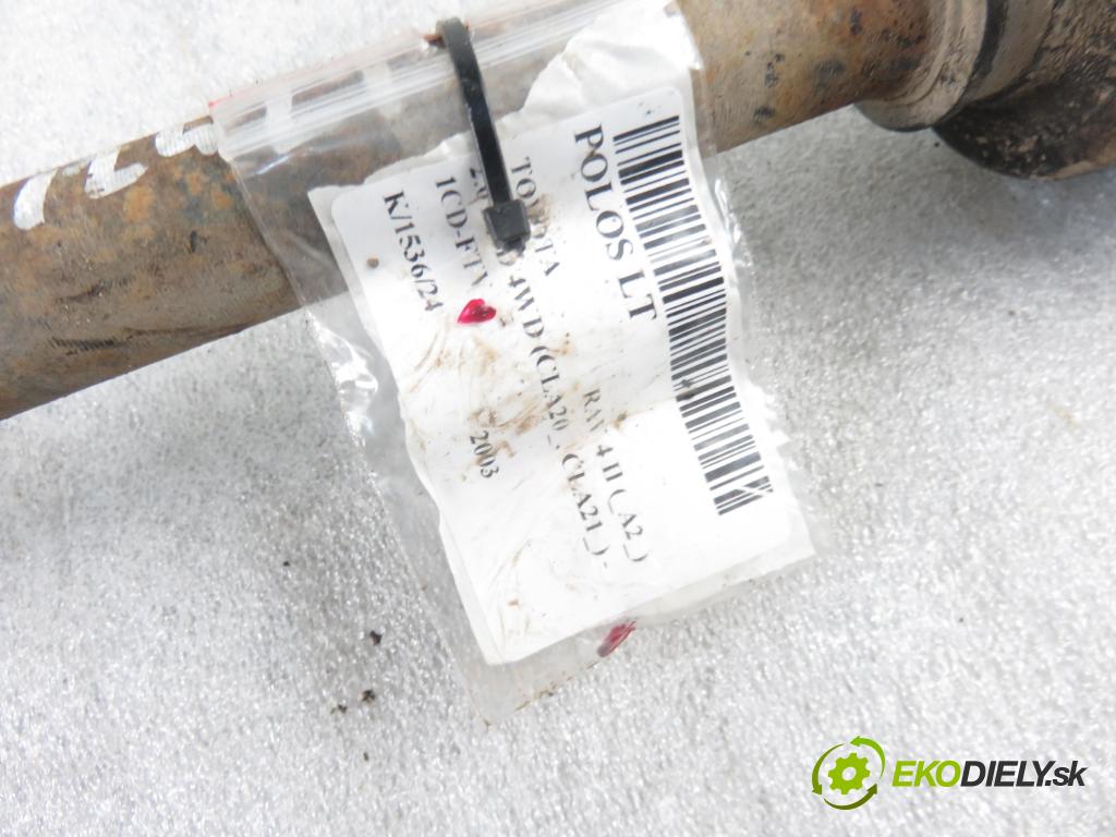 TOYOTA RAV 4 II (_A2_) SUV 2003 85,00 2.0 D-4D 4WD 116 - 1CD-FTV 1995,00 Poloos LT 
