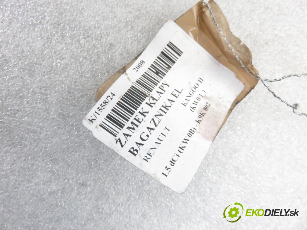 RENAULT KANGOO / GRAND KANGOO II (KW0/1_) KOMBIVAN 2008 63,00 1.5 dCi (KW0B) - K9K 802 1461,00 zámok dveří kufr EL. 8200497798B