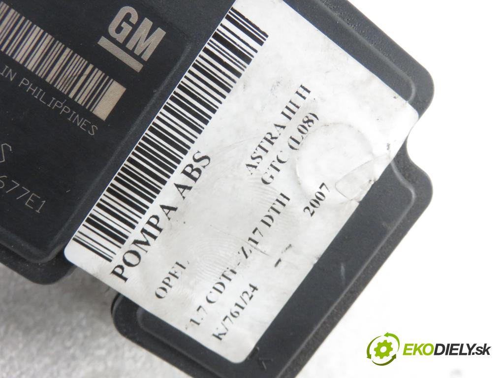 OPEL ASTRA H GTC (L08) HB 2007 74,00 1.7 CDTi - Z 17 DTH 1686,00 Pumpa ABS 13157576 ; 10020700244 ; 10097005093 (Pumpy ABS)
