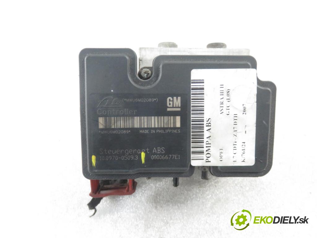 OPEL ASTRA H GTC (L08) HB 2007 74,00 1.7 CDTi - Z 17 DTH 1686,00 Pumpa ABS 13157576 ; 10020700244 ; 10097005093 (Pumpy ABS)