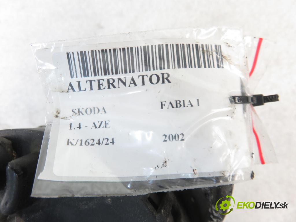 SKODA FABIA I (6Y2) HB 2002 44,00 1.4 MPi 60 - AZE 1397,00 Alternátor 047903017 (Alternátory)