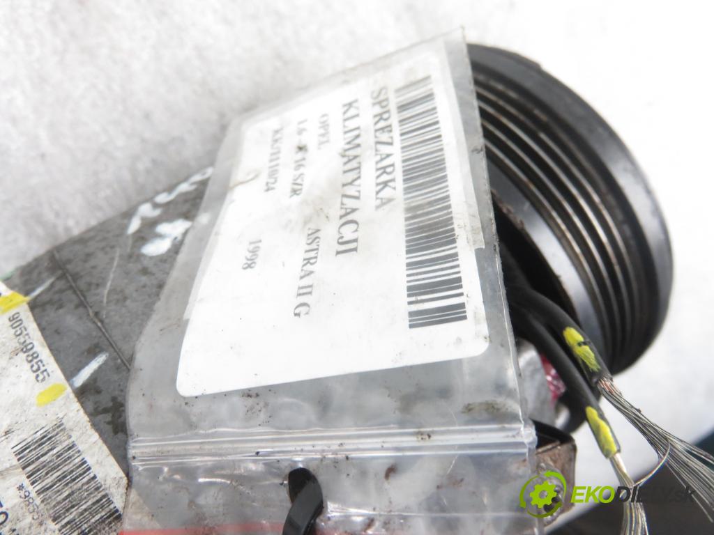 OPEL ASTRA G liftback (T98) HB 1998 55,00 1.6 8V 75 1598,00 KOMPRESOR: klimatizácie 90559855 (Kompresory klimatizácie)