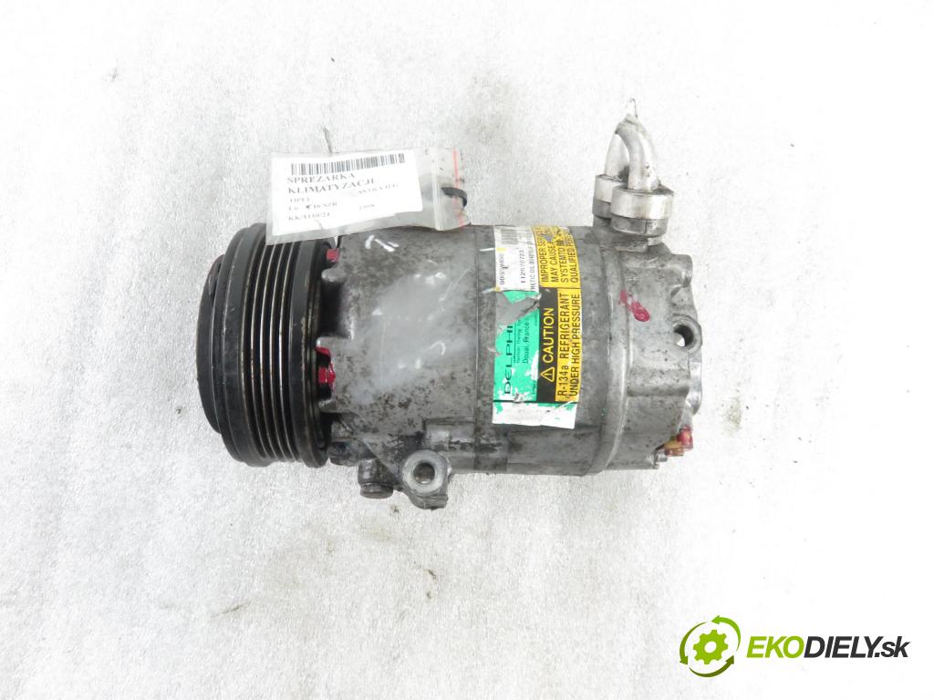 OPEL ASTRA G liftback (T98) HB 1998 55,00 1.6 8V 75 1598,00 KOMPRESOR: klimatizácie 90559855 (Kompresory klimatizácie)