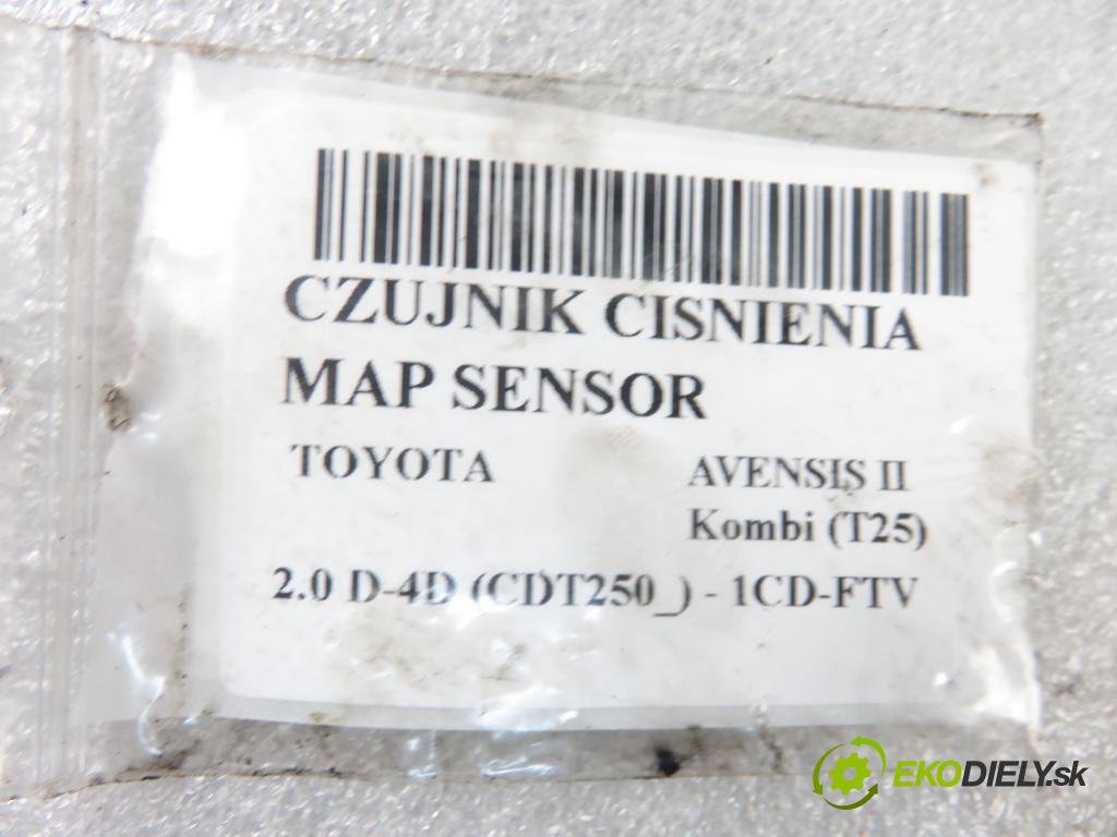 TOYOTA AVENSIS Kombi (_T25_) KOMBI 2004 85,00 2.0 D-4D 116 - 1CD-FTV 1995,00 snímač TLAK: MAP senzor 8942120210 ; 0798005130