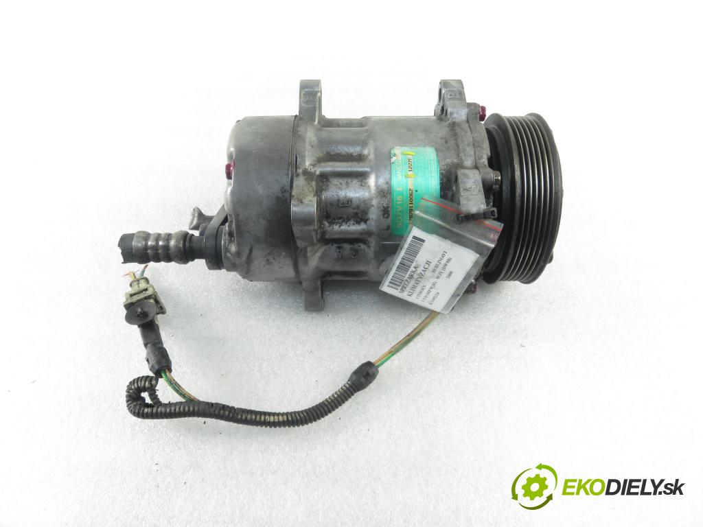 CITROEN BERLINGO / BERLINGO FIRST nadwozie wielkoprzestrzenne (MPV) KOMBIVAN 2000 51,00 1.9 D - WJY (DW8B) 1868,00 KOMPRESOR: klimatizácie 1227F (Kompresory klimatizácie)