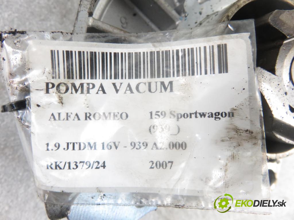 ALFA ROMEO 159 Sportwagon (939_) KOMBI 2007 110,00 1.9 JTDM 16V - 939 A2.000 1910,00 Pumpa vákuová 55205446 ; 72902303