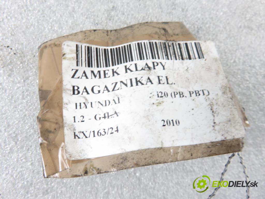 HYUNDAI i20 (PB, PBT) HB 2010 57,00 1.2 - G4LA 1248,00 zámok dveří kufr EL.
