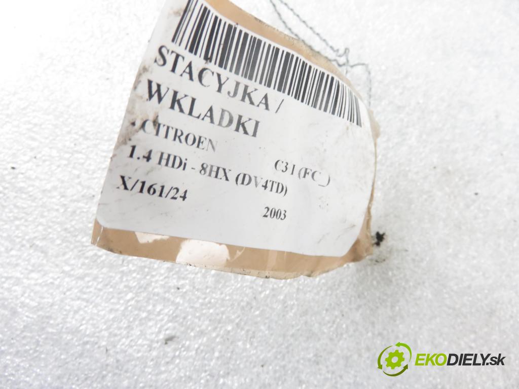 CITROEN C3 I (FC_) HB 2003 50,00 1.4 HDi 8V - 8HX 1398,00 spinačka 9632897680 (Spínacie skrinky a kľúče)