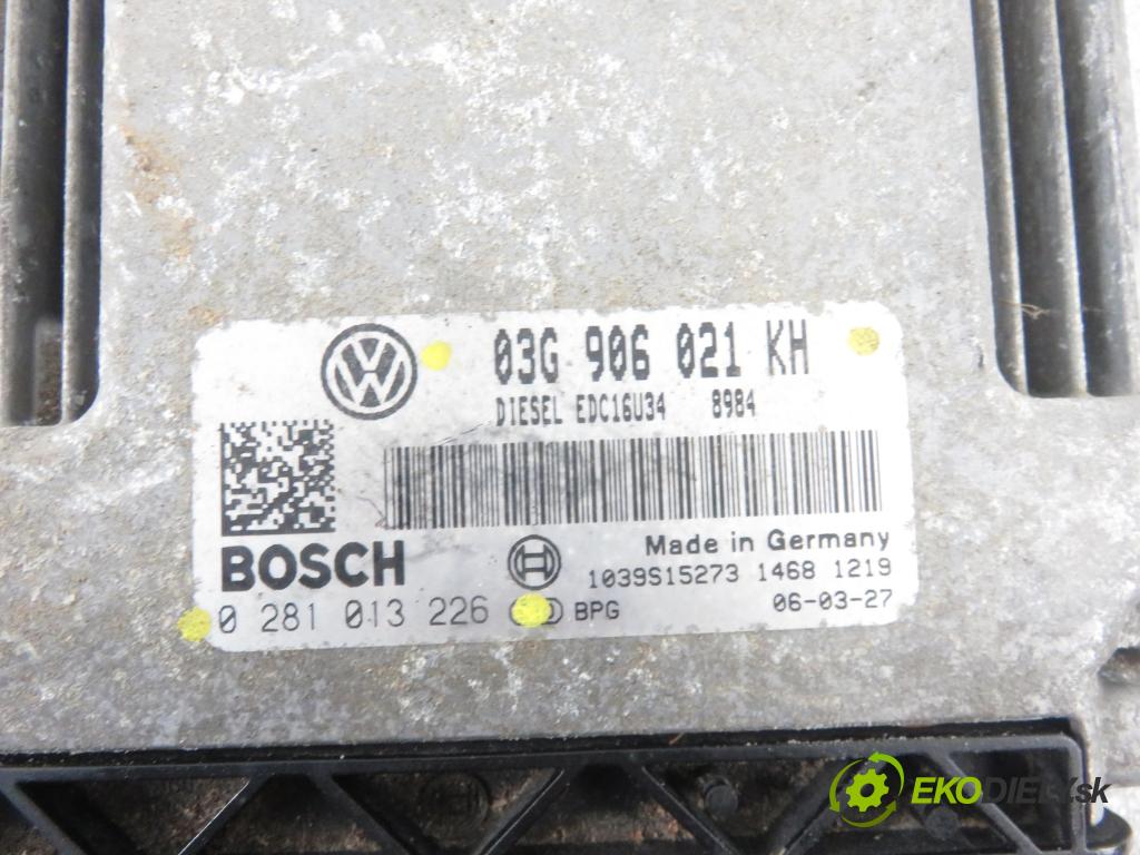 VW GOLF V (1K1) HB 2006 77,00 1.9 TDI - BXE 1896,00 Riadiaca jednotka Motor 03G906021KH ; 0281013226