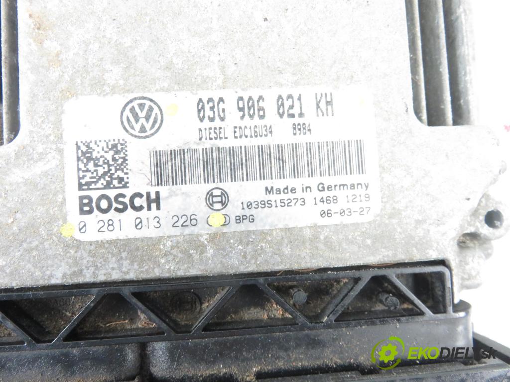 VW GOLF V (1K1) HB 2006 77,00 1.9 TDI - BXE 1896,00 Riadiaca jednotka Motor 03G906021KH ; 0281013226