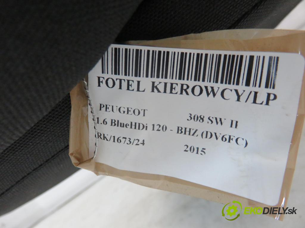 PEUGEOT 308 SW II KOMBI 2015 88,00 1.6 BlueHDi 120 - BHZ (DV6FC) 1560,00 Sedadlo šoféri