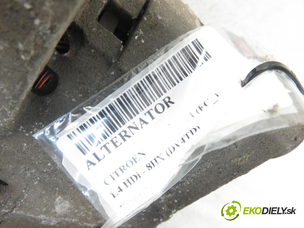 CITROEN C3 I (FC_) HB 2003 50,00 1.4 HDi 8V - 8HX 1398,00 Alternátor 9644529680 (Alternátory)