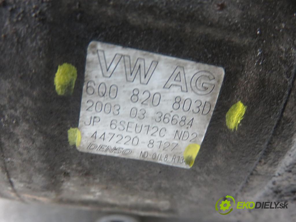VW POLO (9N_) HB 2003 47,00 1.9 SDI - ASY 1896,00 KOMPRESOR: klimatizace 6Q0820803D ; 4472208127 (Kompresory)