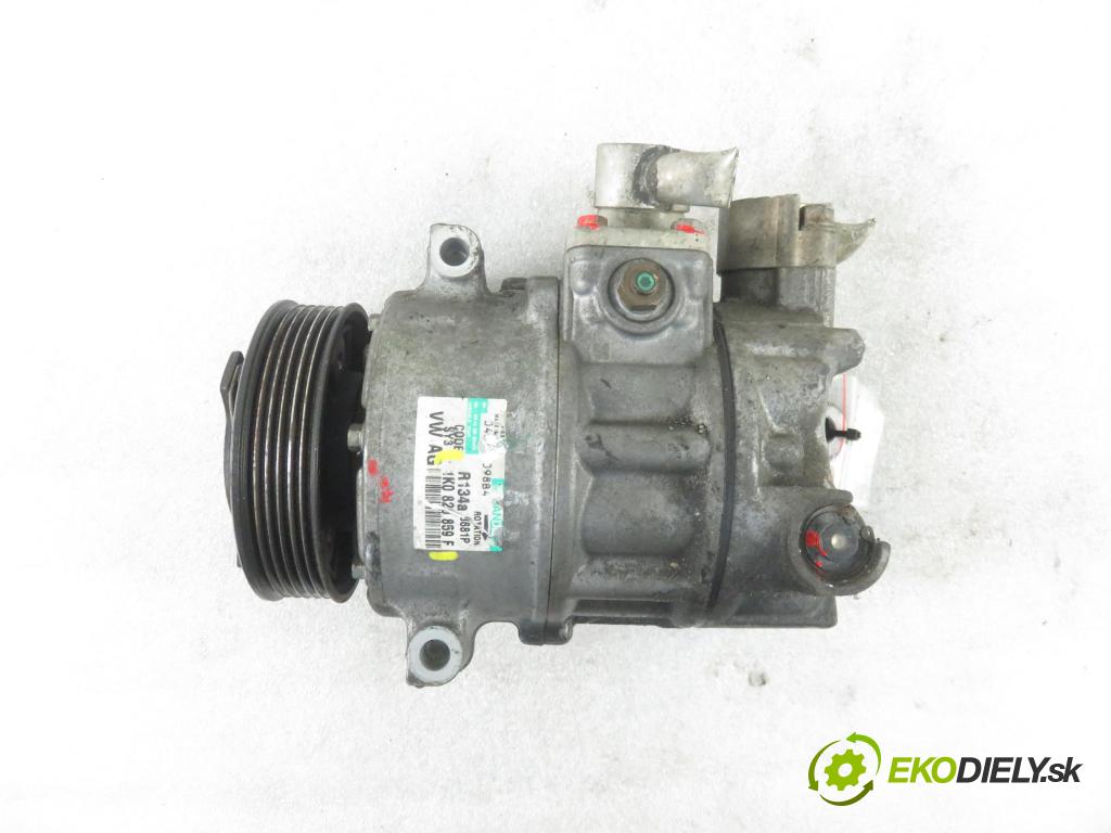 VW GOLF V (1K1) HB 2006 77,00 1.9 TDI - BXE 1896,00 KOMPRESOR: klimatizácie 1K0820859F (Kompresory klimatizácie)