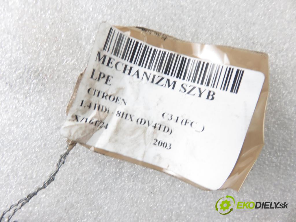 CITROEN C3 I (FC_) HB 2003 50,00 1.4 HDi 8V - 8HX 1398,00 mechanismus oken 400619F