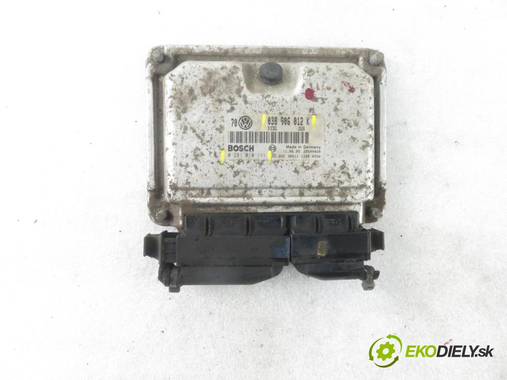 VW GOLF IV (1J1) HB 2000 66,00 1.9 TDI - AGR 1896,00 Riadiaca jednotka Motor 038906012K ; 0281010111