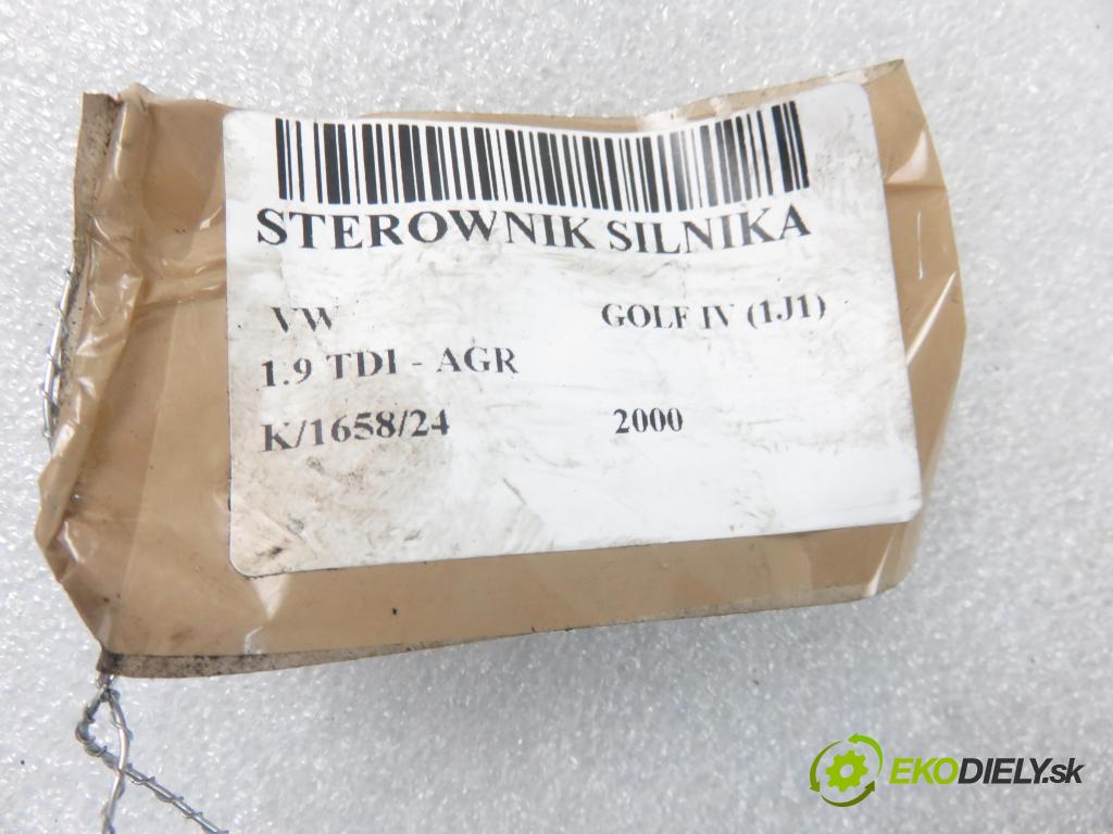VW GOLF IV (1J1) HB 2000 66,00 1.9 TDI - AGR 1896,00 Riadiaca jednotka Motor 038906012K ; 0281010111