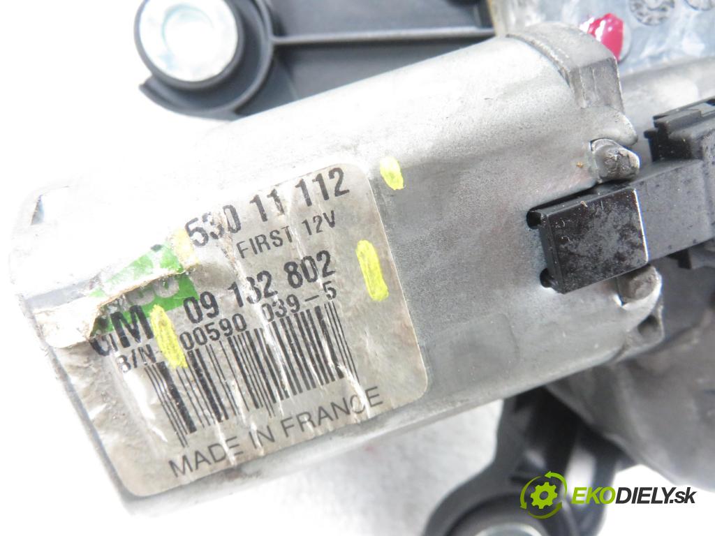 OPEL CORSA C (X01) HB 2005 51,00 1.3 CDTI - Z 13 DT 1248,00 motorek stěrače ZADNÍ: 09132802 ; 53011112