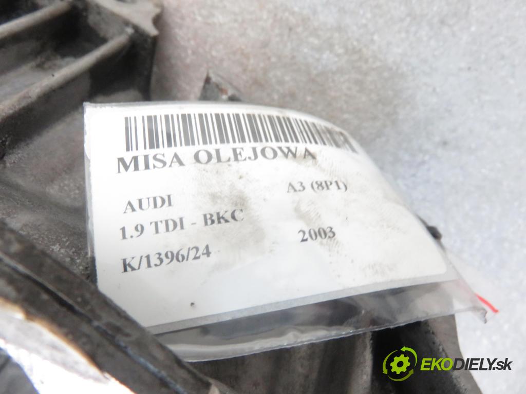 AUDI A3 (8P1) HB 2003 77,00 1.9 TDI PD 105 - BKC 1896,00 vana olejová 038103603AG (Olejové vany)