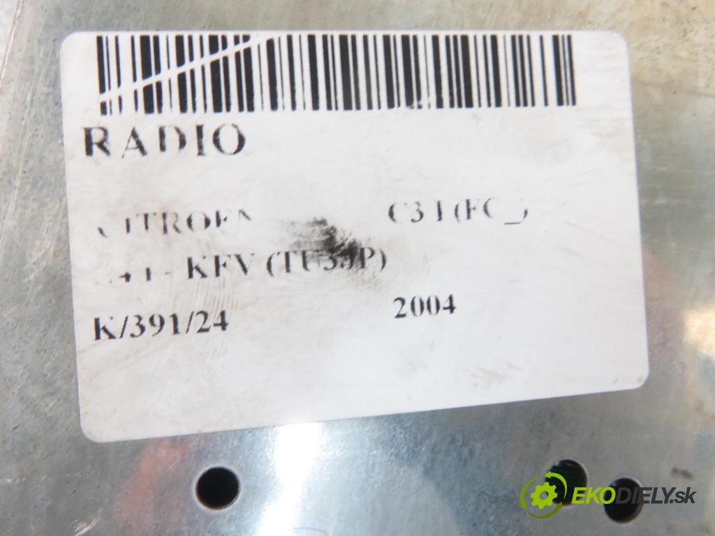 CITROEN C3 I (FC_) HB 2004 54,00 1.4 i - KFV (TU3JP) 1360,00 RADIO 96476647XT