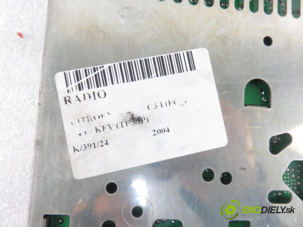 CITROEN C3 I (FC_) HB 2004 54,00 1.4 i - KFV (TU3JP) 1360,00 RADIO 96476647XT