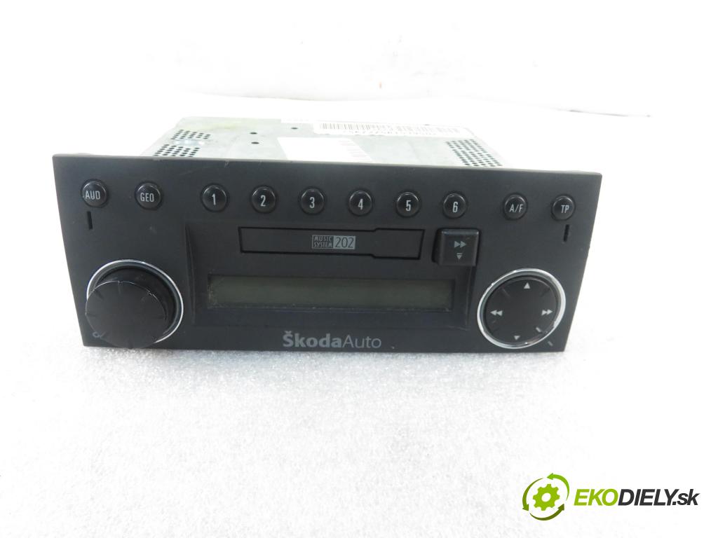 SKODA FABIA I (6Y2) HB 2003 47,00 1.2 - AZQ 1198,00 RADIO Modul 6Y0035152A