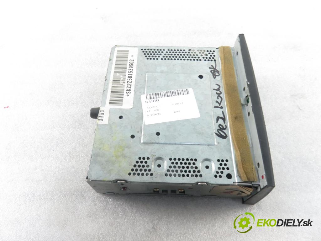 SKODA FABIA I (6Y2) HB 2003 47,00 1.2 - AZQ 1198,00 RADIO Modul 6Y0035152A